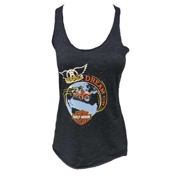 Harley Davidson Aerosmith Dream On Muscle Tank NWOT - Picture 1 of 6